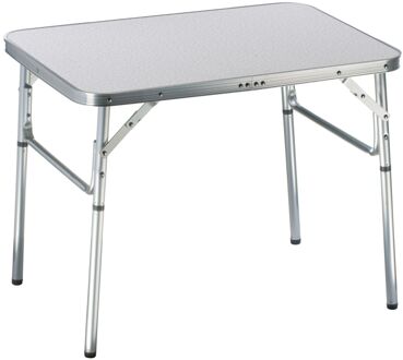 Camp Active Campingtafel - Inklapbaar - In Hoogte Verstelbaar 25 tot 59CM - Tafelblad 75 x 55 CM - Wit