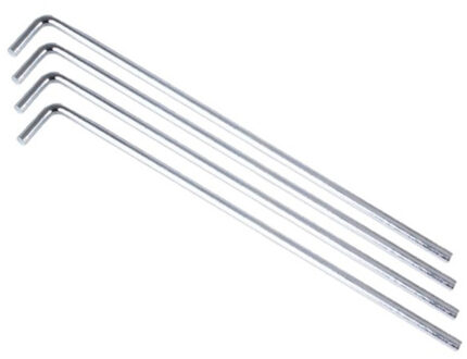 Camp Active Grondpennen - 12x stuks - metaal - 23 cm - tentharingen