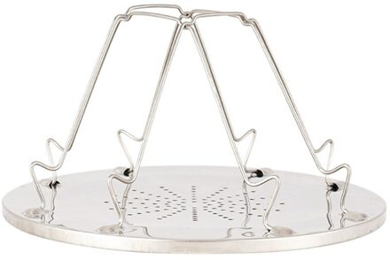 Camp Stove Toast Rack Roestvrij Staal Broodrooster Met Opvouwbare Stand Poreuze Lade 4 Slice Propaan Brood Broodrooster Rack Holder