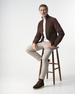 Campbell Aston cardigan Bruin - M