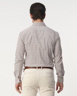 Campbell Casual overhemd Bruin - XXL