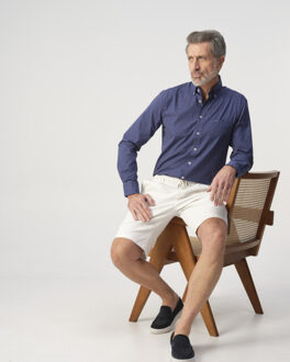 Campbell Casual overhemd donker Blauw - M