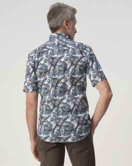 Campbell Casual overhemd donker Blauw - M