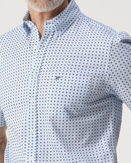 Campbell Casual overhemd - maat L Blauw