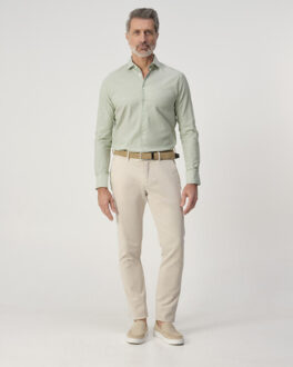 Campbell Casual overhemd - maat M Groen