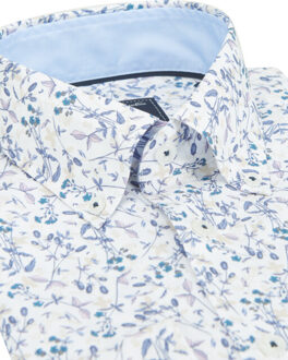 Campbell Casual overhemd met korte mouwen Groen - L