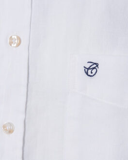 Campbell Casual overhemd met korte mouwen - maat L Wit