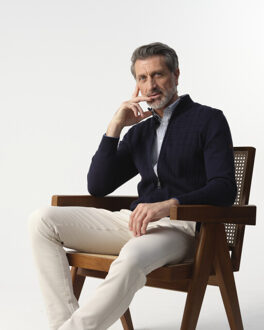 Campbell casual overhemd met lange mouwen Blauw - XL