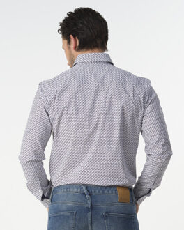 Campbell casual overhemd met lange mouwen - maat M Bruin