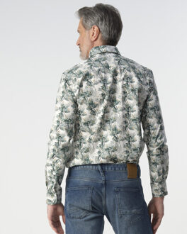 Campbell casual overhemd met lange mouwen - maat XXXL Groen
