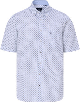 Campbell Classic casual overhemd met korte mouwen Blauw - XL