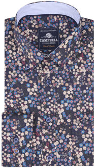 Campbell Classic -casual overhemd met lange mouwen - maat M Veelkleurig