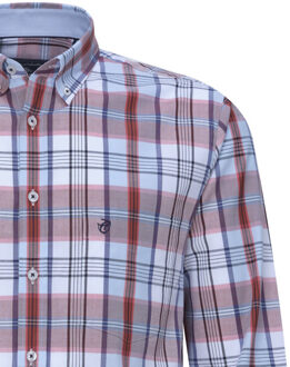 Campbell Classic casual overhemd met lange mouwen Oranje - XXXL