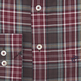 Campbell Classic casual overhemd met lange mouwen Rood - XL