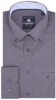 Campbell Classic casual overhemd met lange mouwen Veelkleurig