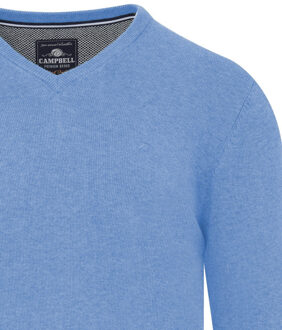 Campbell Classic london trui v-hals Blauw - XXL