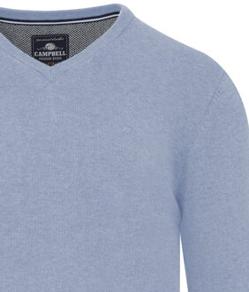Campbell Classic london trui v-hals Blauw - XXL