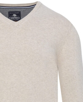 Campbell Classic london trui v-hals Wit - XXXL