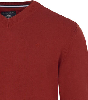 Campbell Classic trui v-hals Rood - XXXL