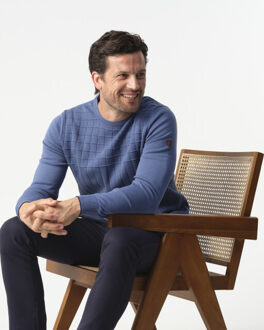 Campbell Falcon crew-neck sweater Blauw - XXL