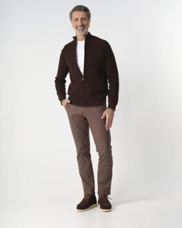 Campbell henry chino smart check - maat 38 Bruin