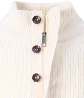 Campbell Hudson pullover half zip Wit - XXXL