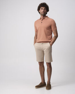 Campbell Nathan polo met korte mouwen Bruin - XL