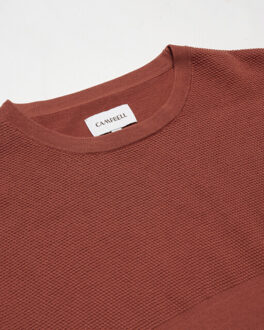 Campbell Norman t-shirt met korte mouwen - maat L Bruin