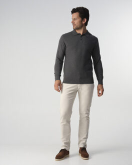 Campbell Percy polo long sleeve - maat XXL Grijs