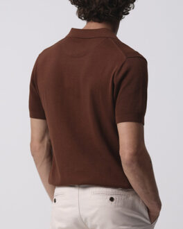 Campbell Plato polo met korte mouwen - maat XXXL Bruin