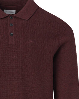 Campbell Polo donker Rood - M