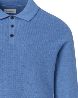 Campbell Polo true navy melange Blauw