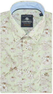 Campbell Ranger casual overhemd met korte mouwen - maat L Groen