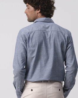 Campbell Sawyer casual overhemd met lange mouwen Blauw