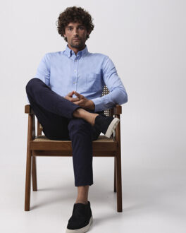 Campbell Stinson casual overhemd met lange mouwen Blauw