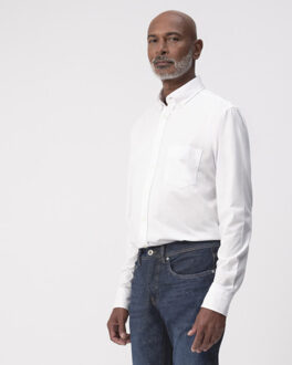 Campbell Stinson casual overhemd met lange mouwen - maat XL Wit