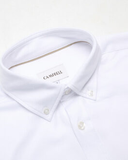 Campbell Stinson casual overhemd met lange mouwen Wit