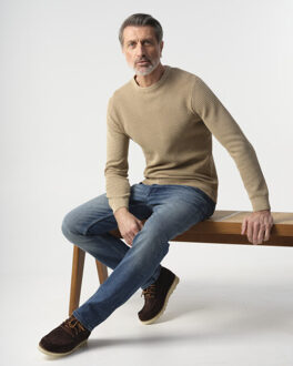 Campbell trui ronde hals felix - maat XXXL Bruin