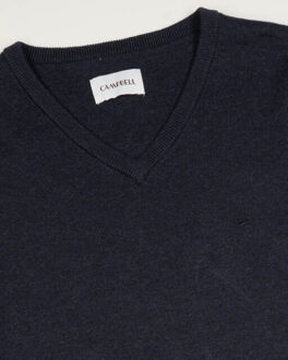 Campbell Trui v-hals donker - maat XXXL Blauw