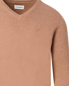 Campbell V-neck sweater london Bruin