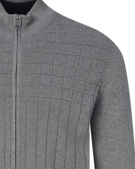 Campbell Vest mid grey melange Grijs