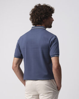Campbell Warson polo met korte mouwen - maat XXL Blauw