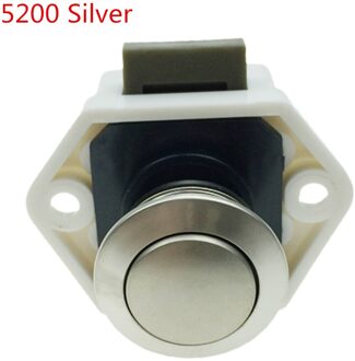 Camper Auto Push Lock Rv Caravan Boot Motor Thuis Kabinet Lade Klink Knop Sloten Voor Meubels Hardware 5200zilver