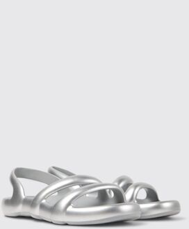 Camper Barah Platte Sandalen Casual Lichtgrijs