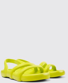 Camper Barah Vlakke Sandalen Casual Ontwerp Limoengroen