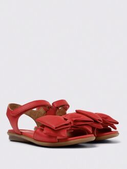 Camper Boog Sandalen Platte Leer Rood