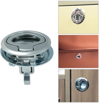 Camper Car Flush Pull Slam Latch Hatch with Lock 2 Inch Door for RV Marine Boat Deck Hatch Caravan Motor Home Cabinet Drawer