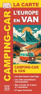 Camperkaart L'Europe en van & camping-car, la carte - Les plus beaux road trips | Suzac Editions