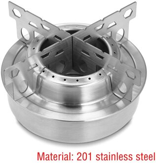 Camping Alcohol Brander Outdoor Vloeibare Geest Brander Rack Ondersteuning Stand Camping Wandelen Backpacken Fornuis roestvrij staal