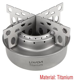 Camping Alcohol Brander Outdoor Vloeibare Geest Brander Rack Ondersteuning Stand Camping Wandelen Backpacken Fornuis titanium